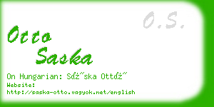 otto saska business card